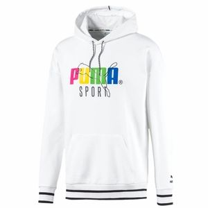 Puma TFS Mens Hoodie Graphic Logo Casual Sweatshirt